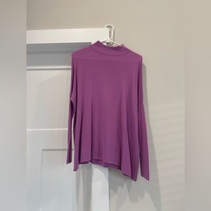 Lou & Grey purple turtleneck sweater
